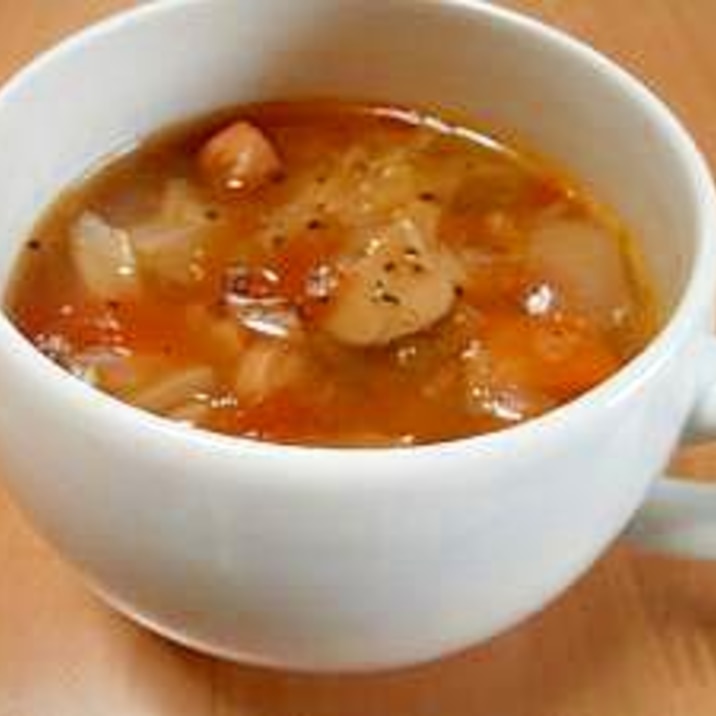 圧力鍋で簡単!野菜たっぷりミネストローネ